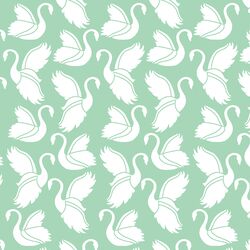 Swan Silhouette in Seaglass