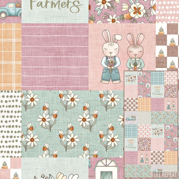 Patchwork Farm in Spring