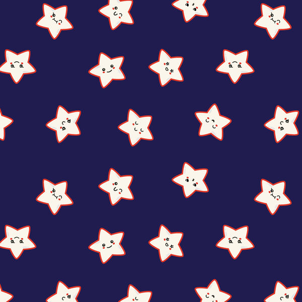 Kawaii Stars in Navy
