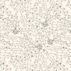 Holly Sketch in Moss Green on Cloud