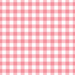 Large Summer Gingham in Wild Rose