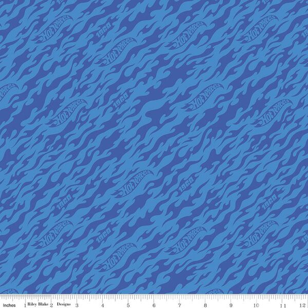 Flames in Blue