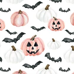 Jack-O-Lanterns in Pink and White