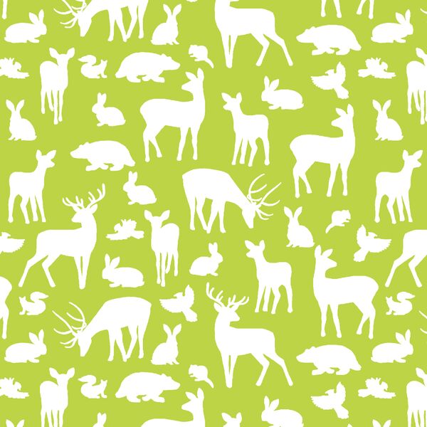 Forest Friends in Lime