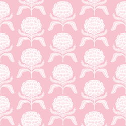 Roses Silhouette in Rose Pink