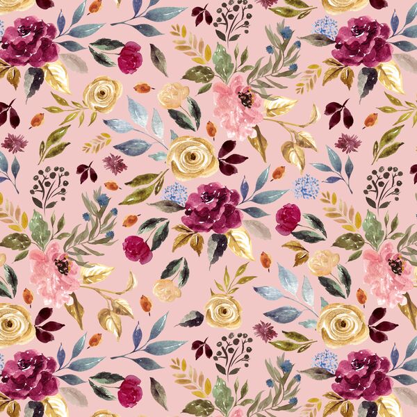 Rose Garden in Rosy Pink