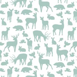 Forest Friends in Aspen on White