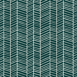Herringbone in Emerald
