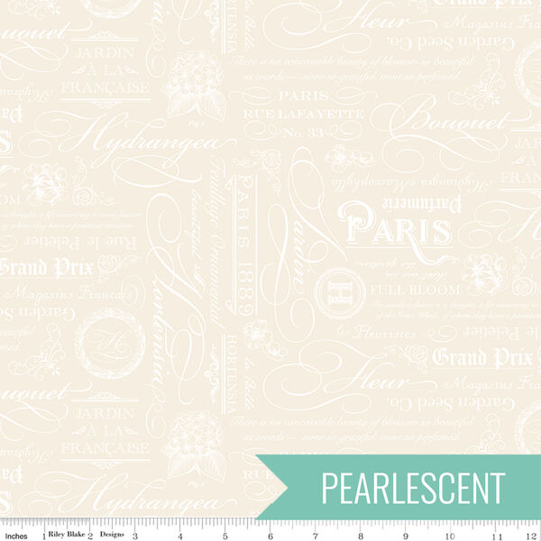 Text in Cream Pearl