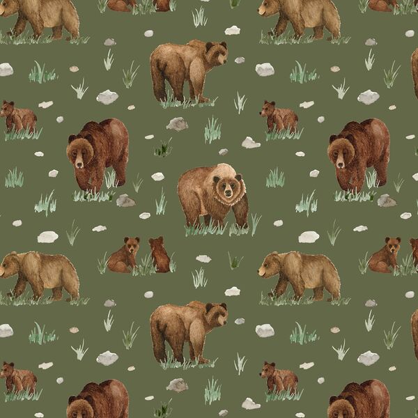 Grizzly Bears in Fern
