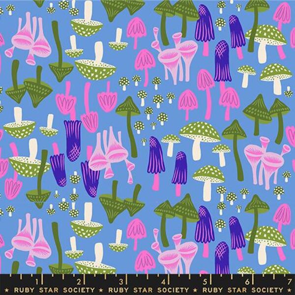 Mushroom Land in Lindley Blue