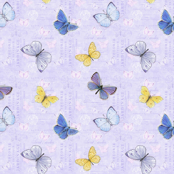 Butterflies in Light Purple