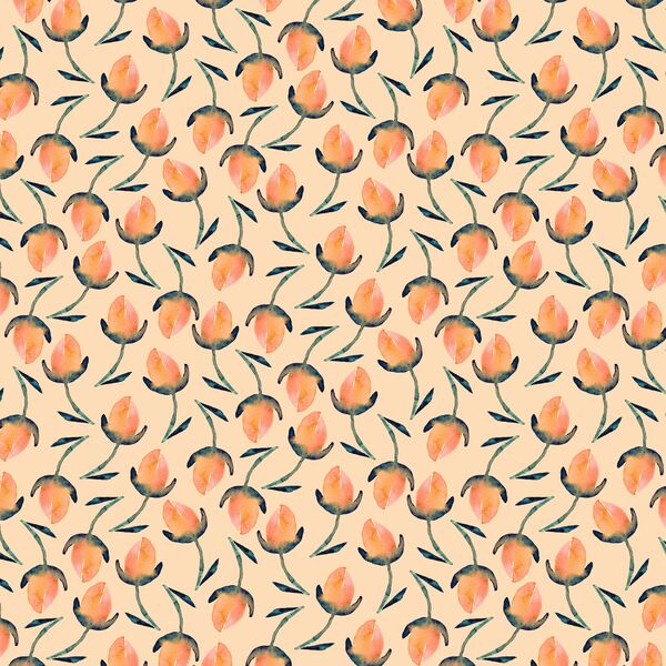 Garden Buds in Summer Peach