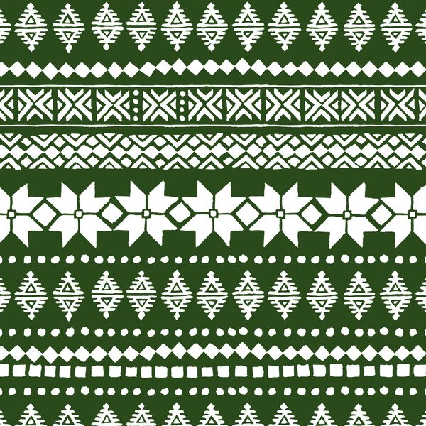 Fair Isle Sweater in Holly Green