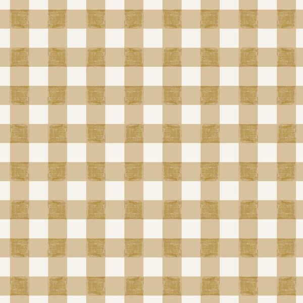 Watercolor Gingham in Hearth