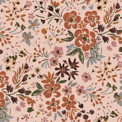 Wild Devon Floral in Vintage Rose