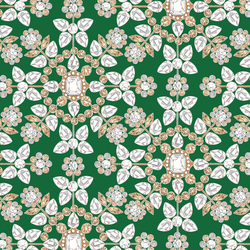 Jeweled Snowflakes in Pine