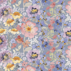 Large Endless Garden in Fountain Blue