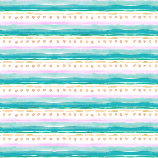 Icing Stripe in Aqua Blue