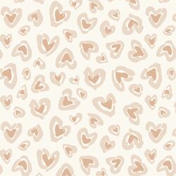 Large Wild Hearted in Latte Cream and Pearl