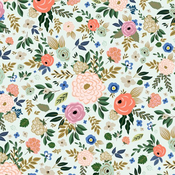Big Deco Floral in Pale Aloe