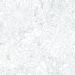 Paperie in Sunflower Blue on White