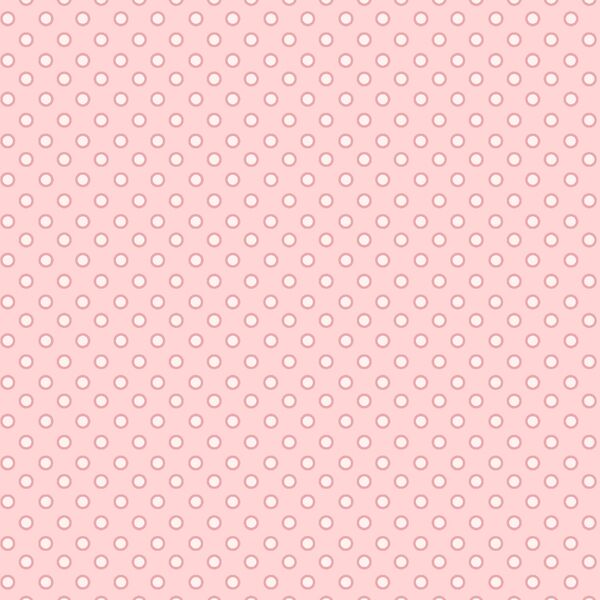 Outlined Dots in Camellia Pink and Peony