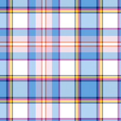 Evening Tulips Plaid in Vivid
