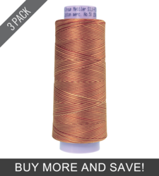 Iced Coffee (9090-9853) - Silk Finish Cotton Multi 50wt - 1500 Yards (3 Pack)