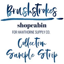 Brushstrokes Sample Strip