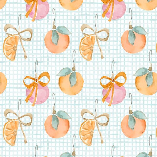 Christmas Ornaments in Aqua Ice