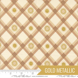 Plaid Sunshine in Natural Metallic