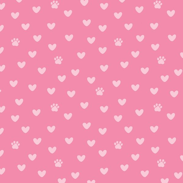 Paws and Hearts in Pink