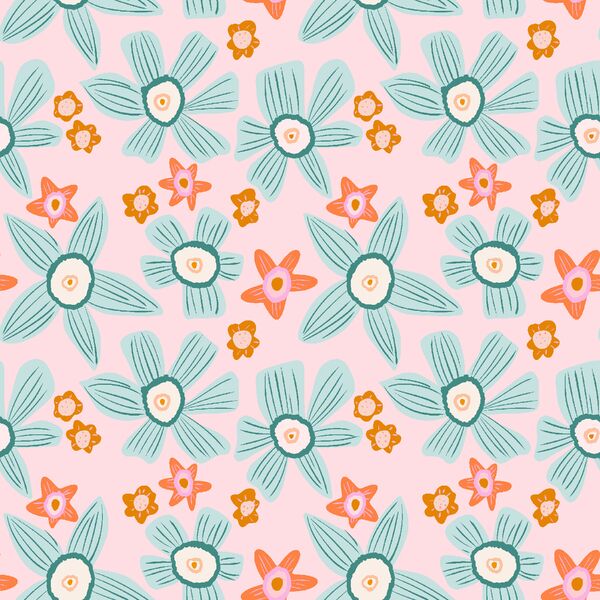 Beachy Blooms in Plumeria Pink