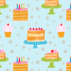 Eat Cake in Light Blue