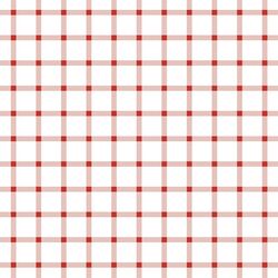 Liberty Gingham in Firecracker Red on White