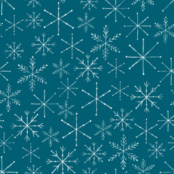 Snowflakes in Midnight Blue