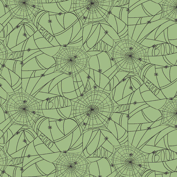 Spider Webs in Green