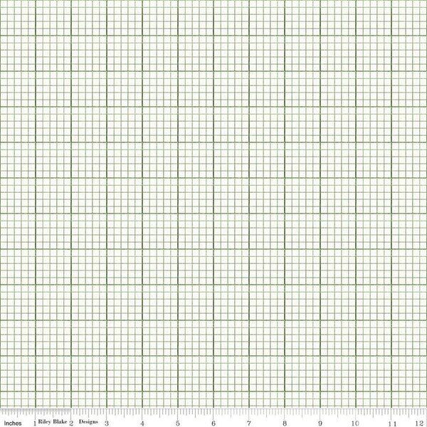 Graph Paper in Green