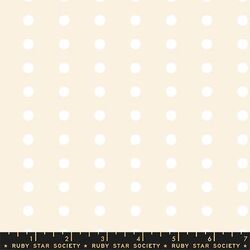 Swatch Dots in White on Natural