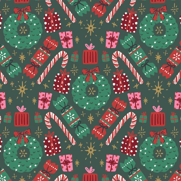 Christmas Gifts and Treats in Garden Green