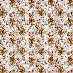 Small Peonies in Autumn Birch Dot