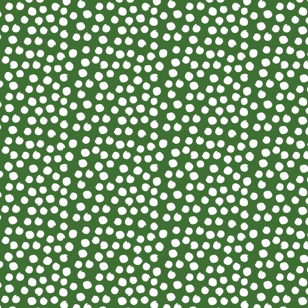 Painted Dot in White on Green Apple