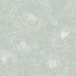 Large Sketched Garden in Moss