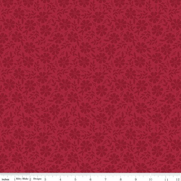 Tonal Flowers in Red