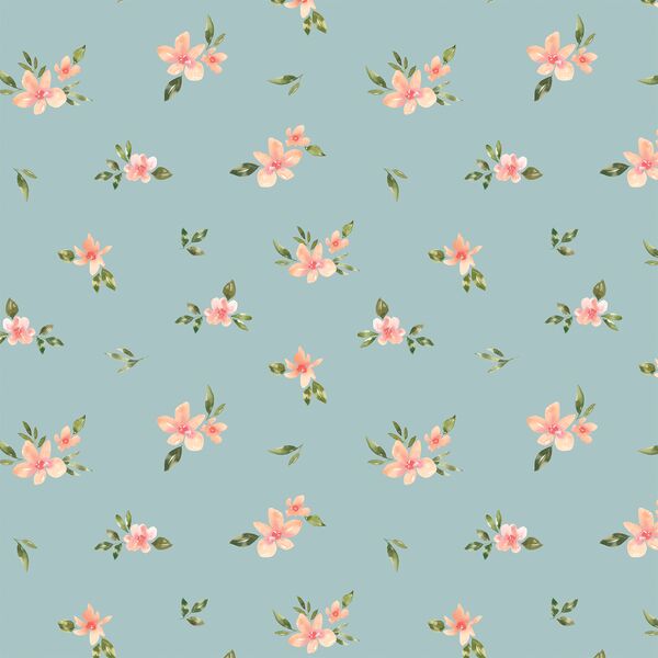 Petite Floral in Light Blue