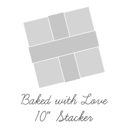 Baked With Love Backgrounds 10" Square Pack