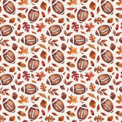 Little Football Foliage in Cream