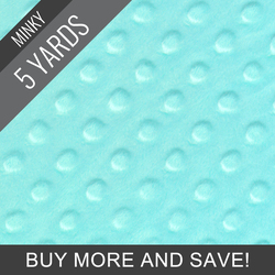Minky Dimple Dot in Aqua - 5 Yard Quick Cut