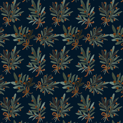 Mistletoe Sprigs in Twilight Blue